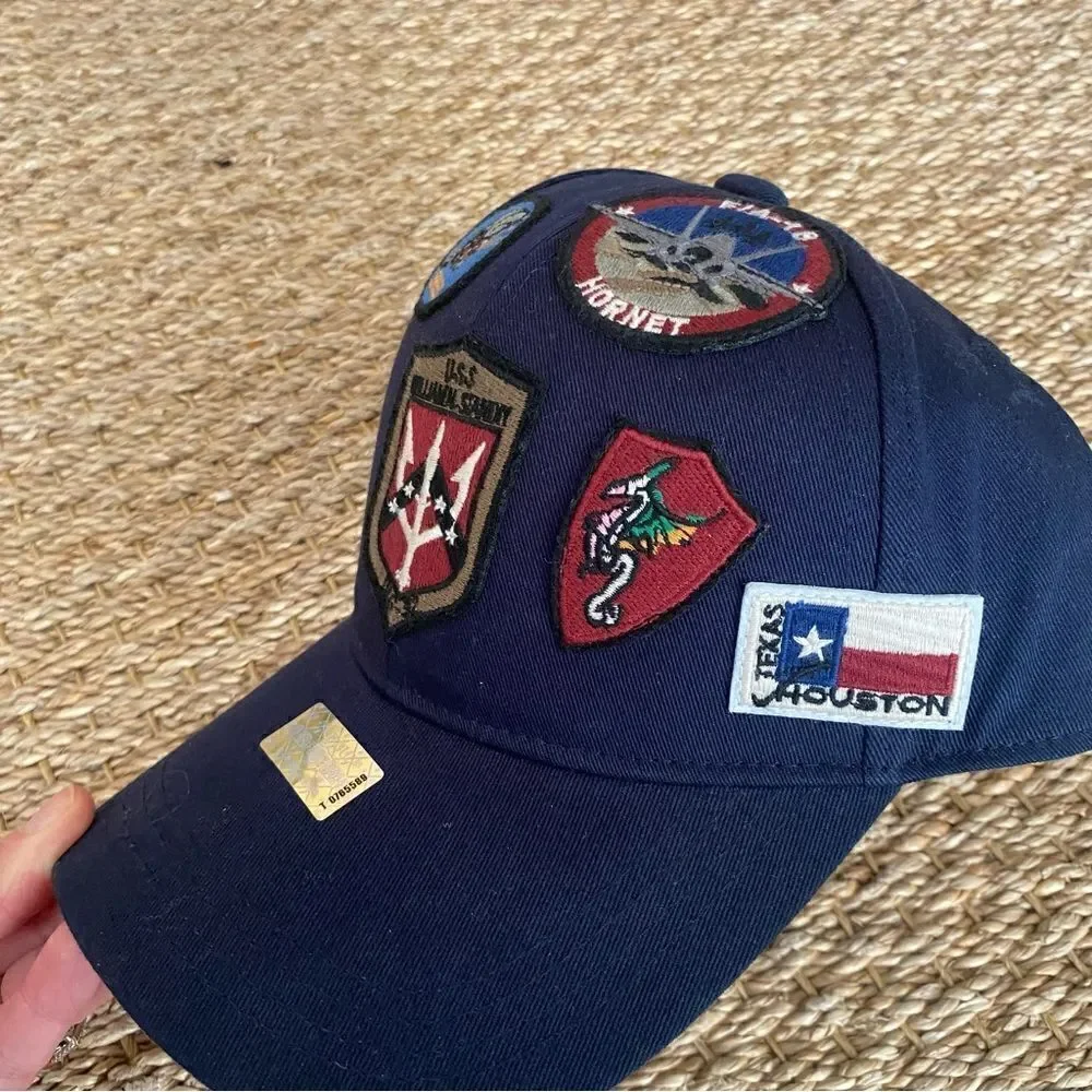 Top Gun Official Cap with Patches NWT